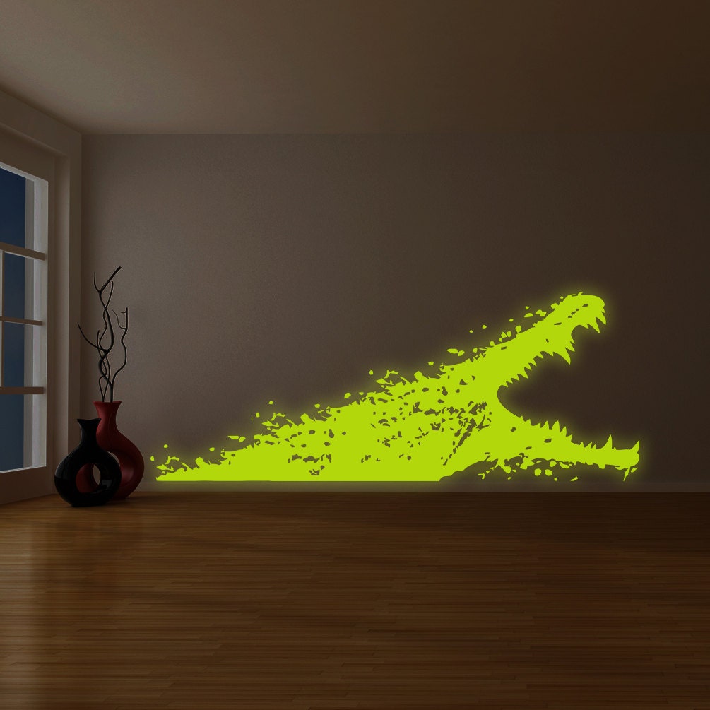 Additional product detail of Custom Glowing Vinyl Wall Decal.