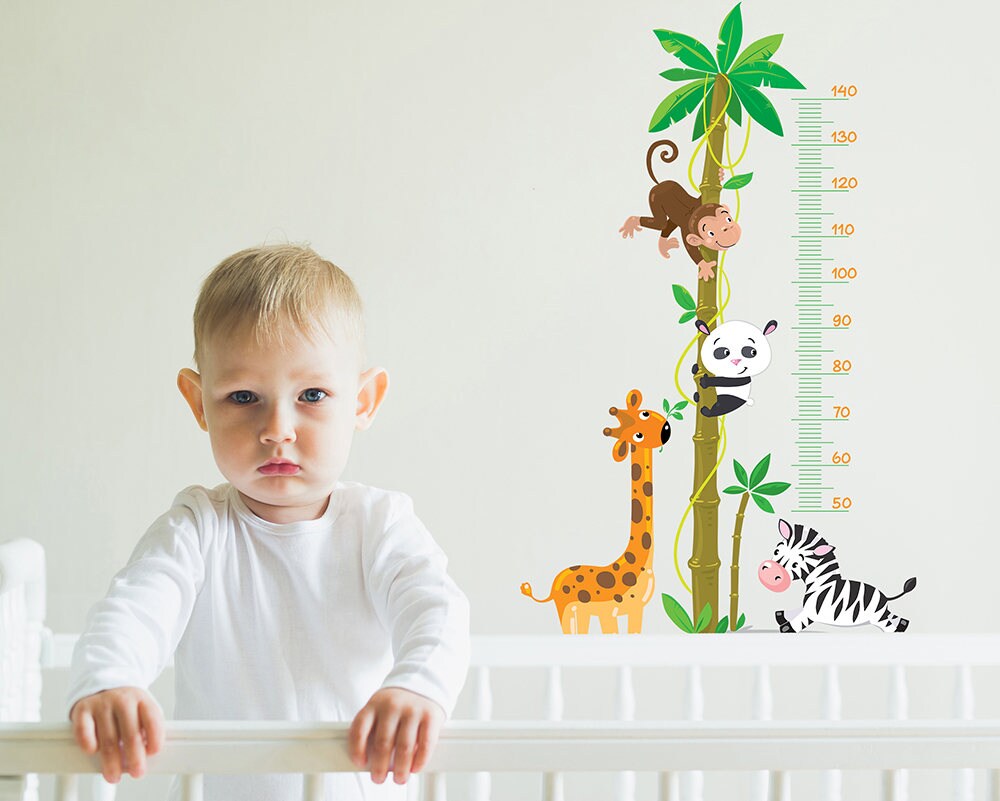 Additional product view of Chart Height Growth Wall Art Sticker.