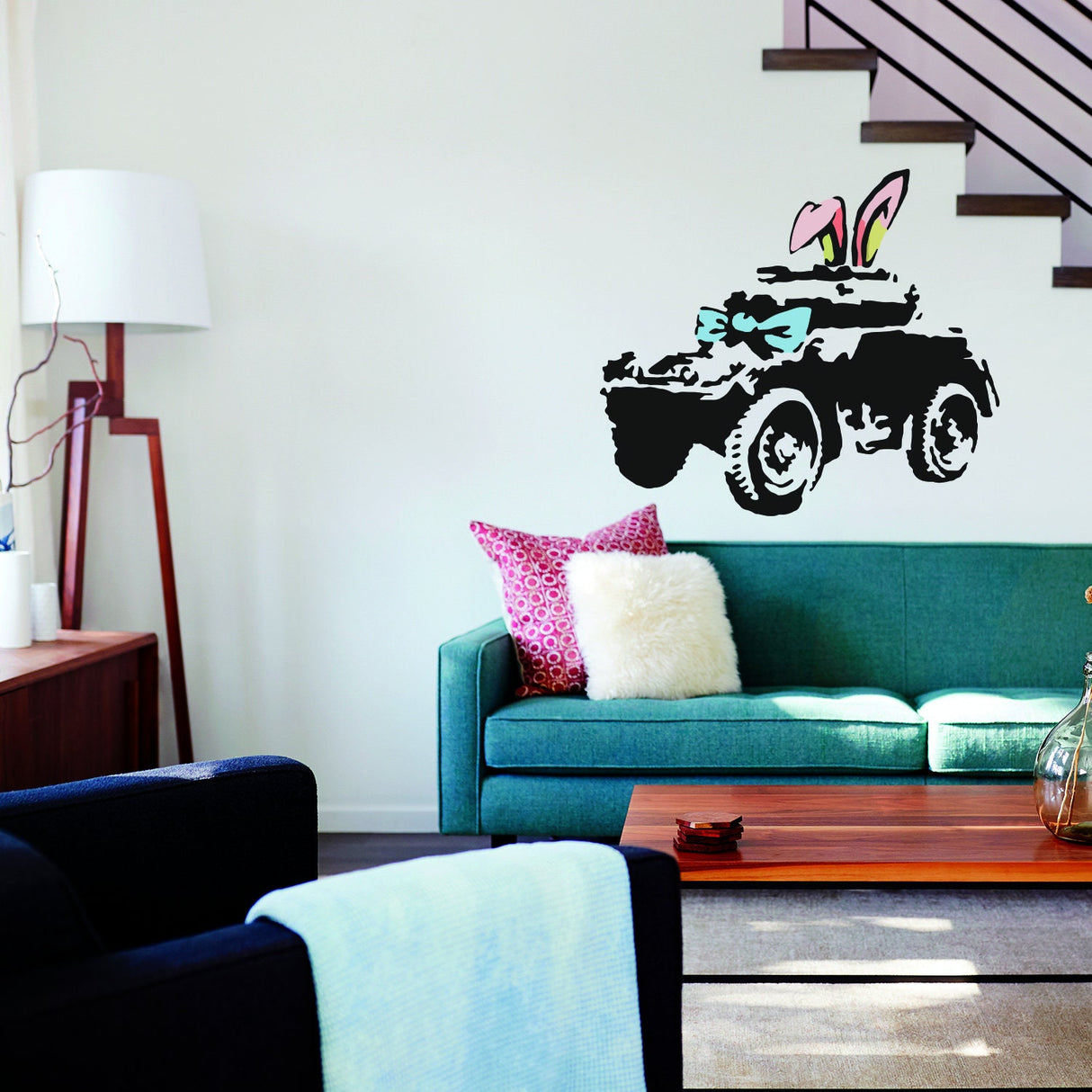 Additional product detail of Artist Armoured Car Wall Art Sticker.