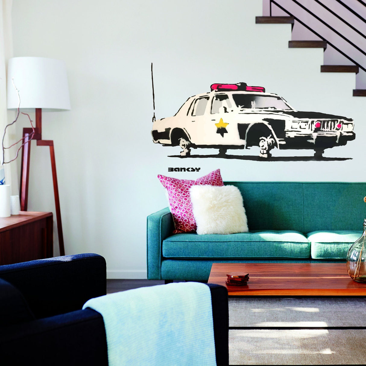 Additional product detail of Police Car Wall Vinyl Sticker.