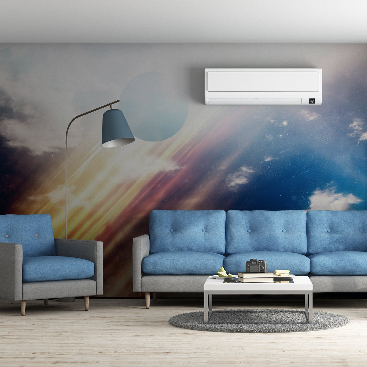 Product detail view of Deep Outer Space Wallpaper Art Decor Decal.