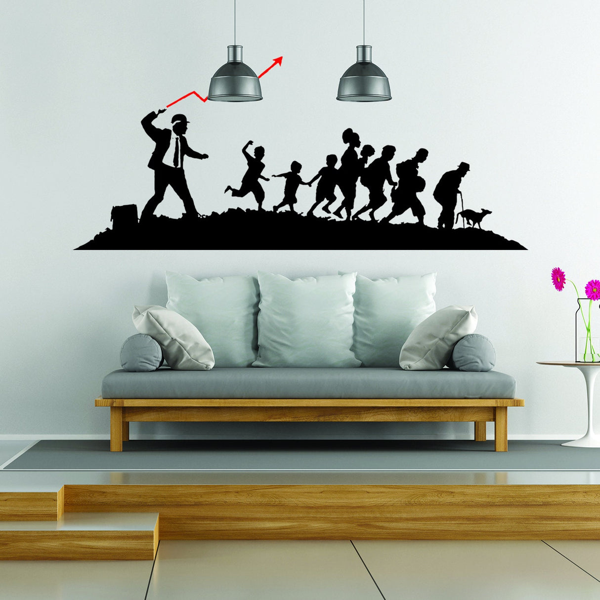 Additional product view of Artist Businessman Vinyl Wall Sticker.