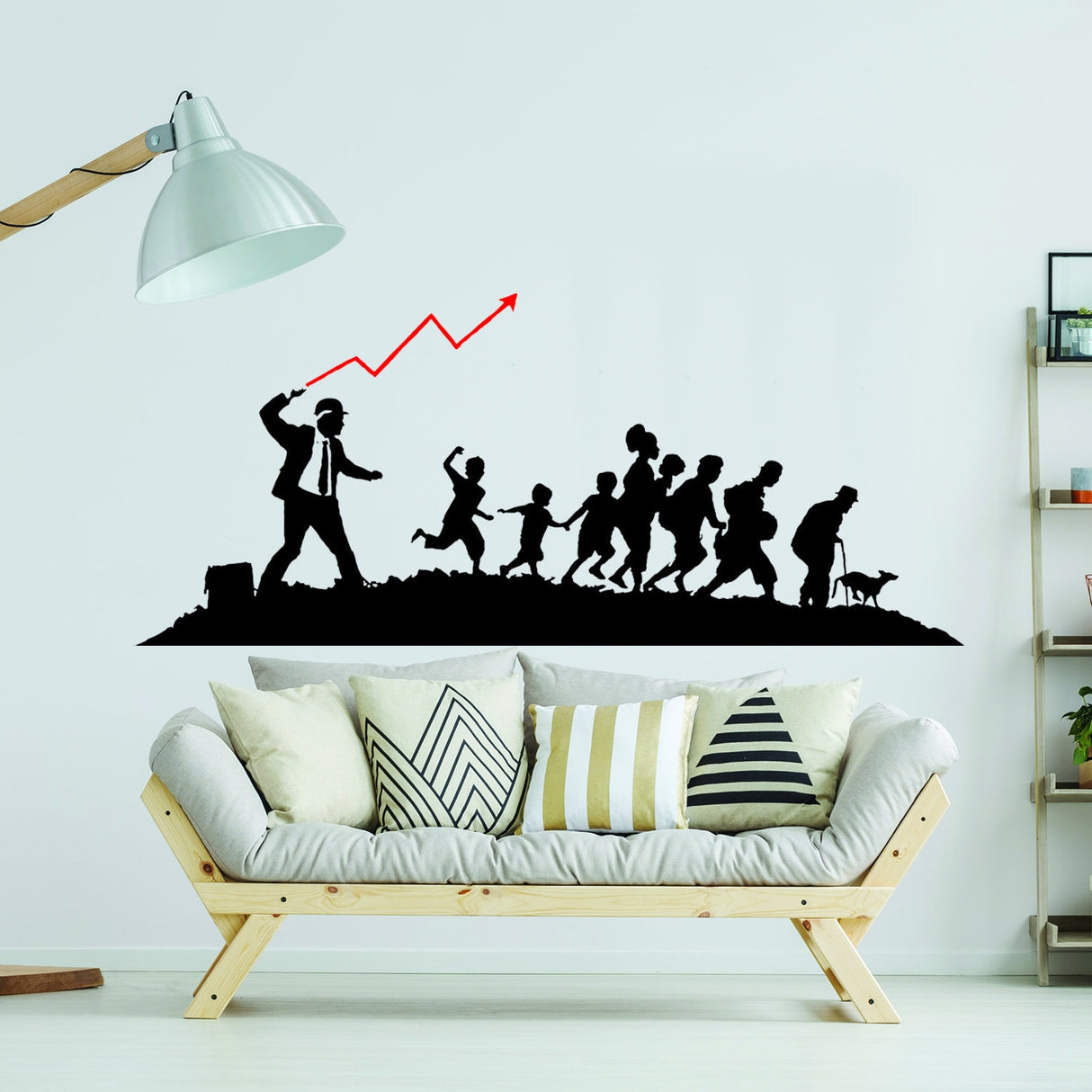 Additional product presentation of Artist Businessman Vinyl Wall Sticker.