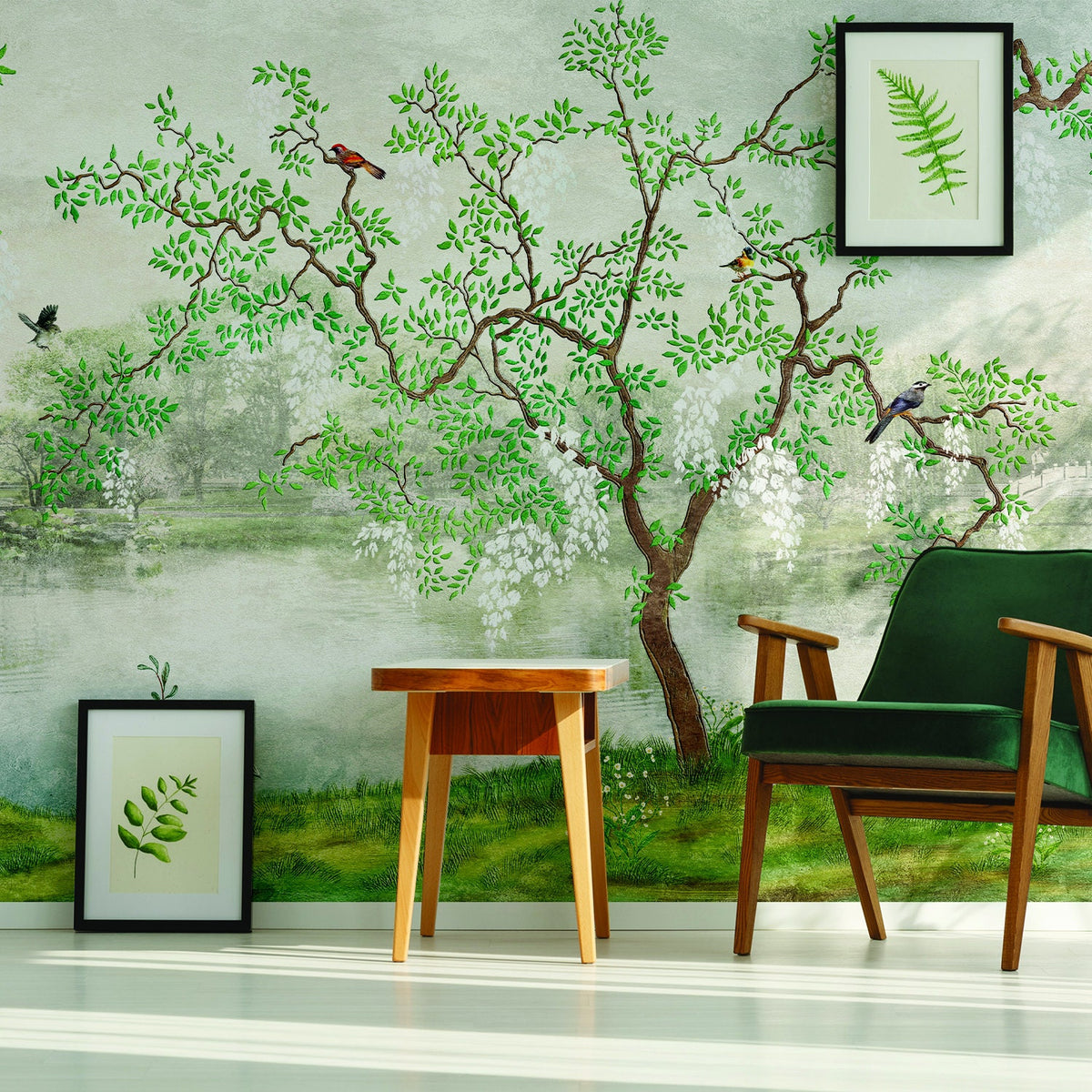 Additional product detail of Toile Bedroom Chinoiserie Wallpaper Garden Vintage Sticker.