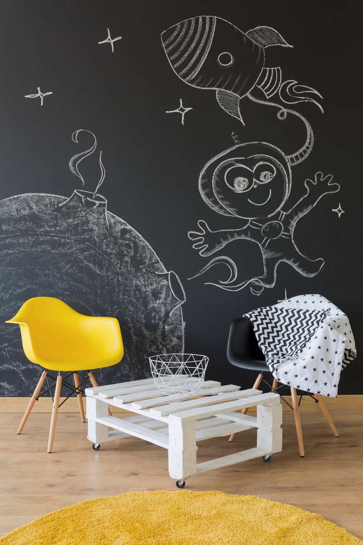 Product detail view of Chalkboard Wall Sticker.