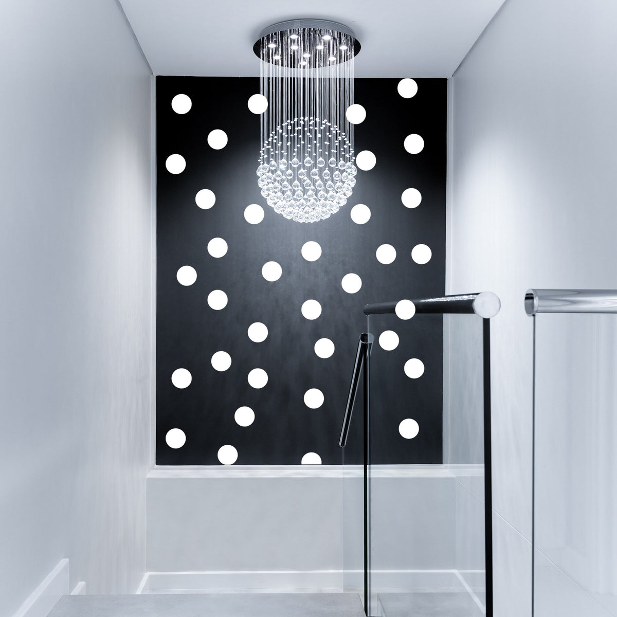 Alternate product presentation of 215x White Round Circle Dot Stickers.