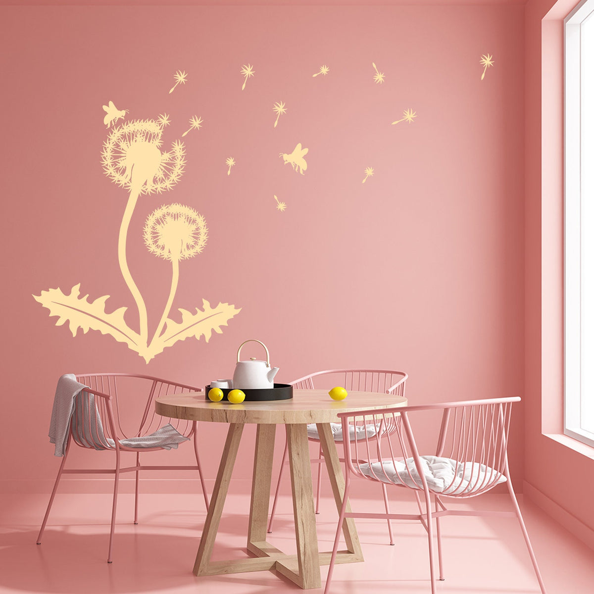 Additional product view of Dandelion Wall Decor Decal.