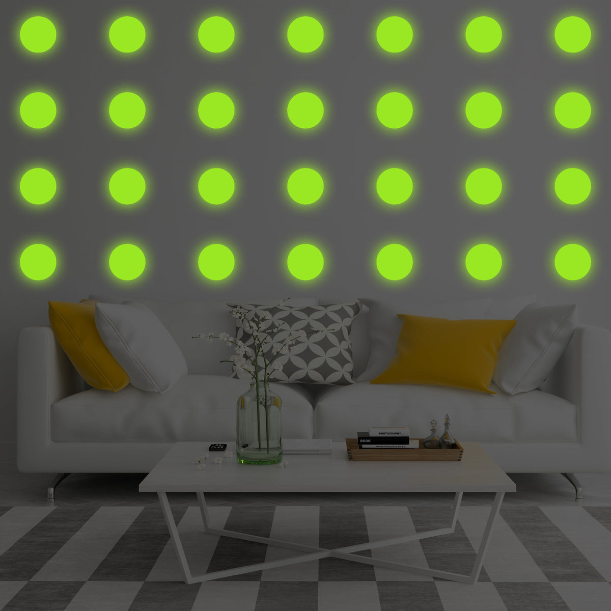 Alternate gallery view of 40x Glow In Dark Dots Wall Stickers.
