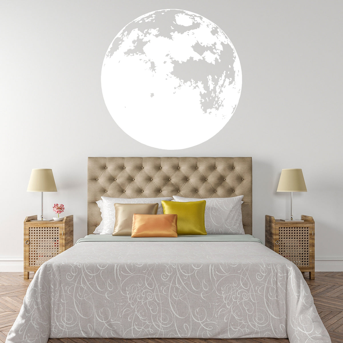 Alternate gallery view of Glow In Dark Moon Wall Decor Decal.