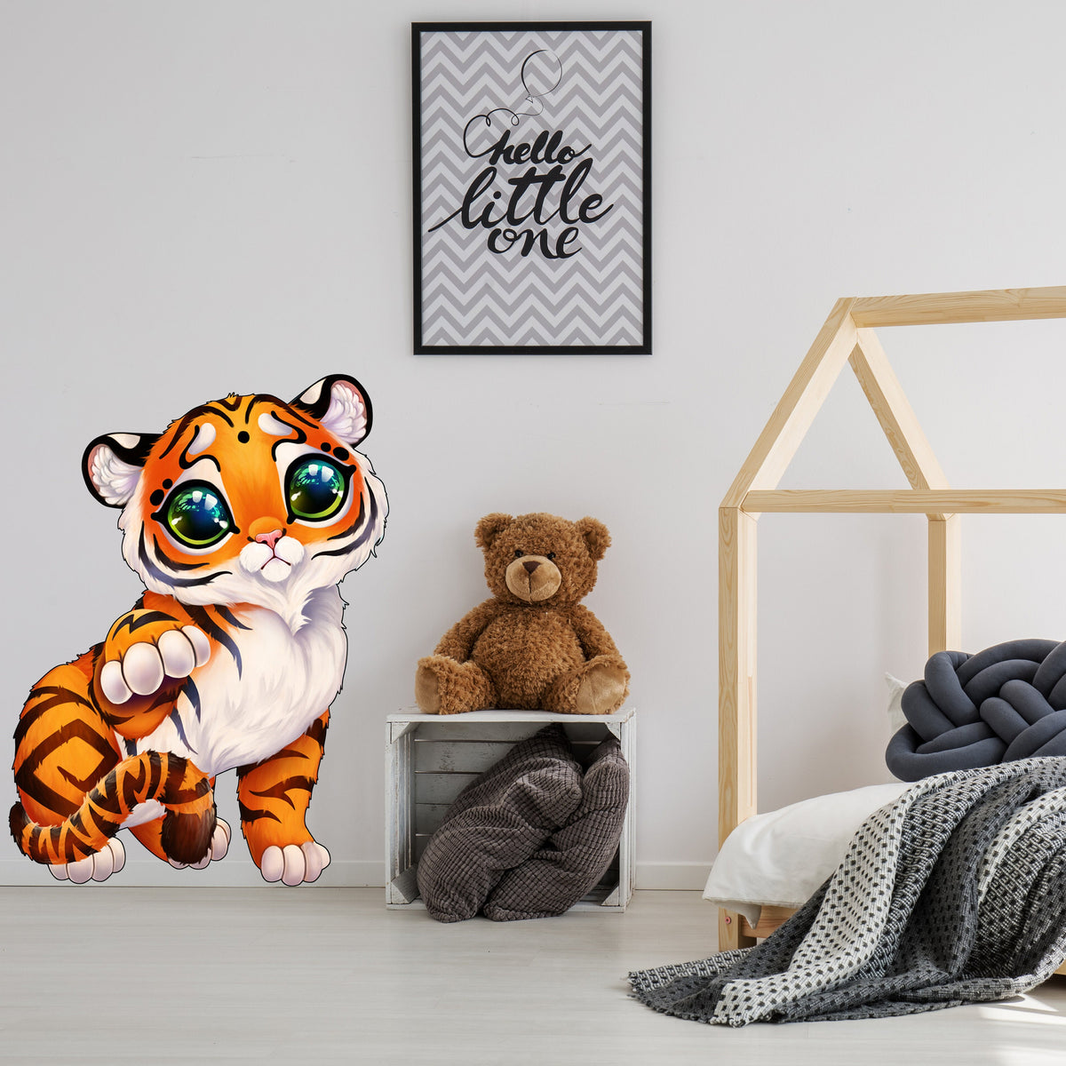 Additional product detail of Cute Tiger Wall Sticker.