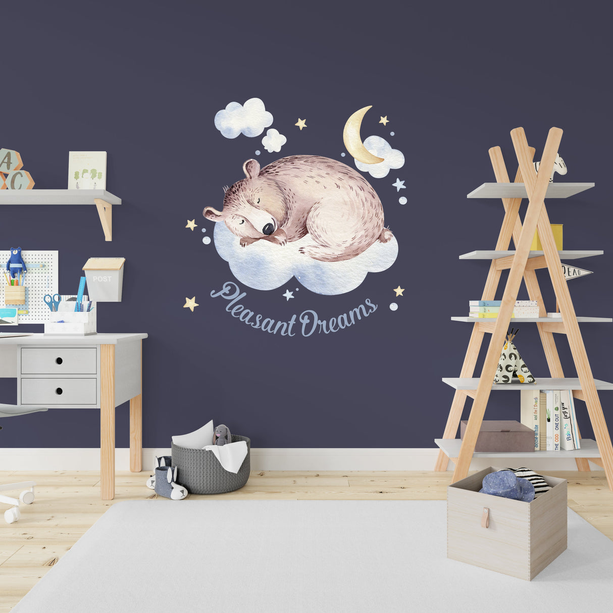 Alternate product presentation of Nursery Cloud Dream Wall Sticker.