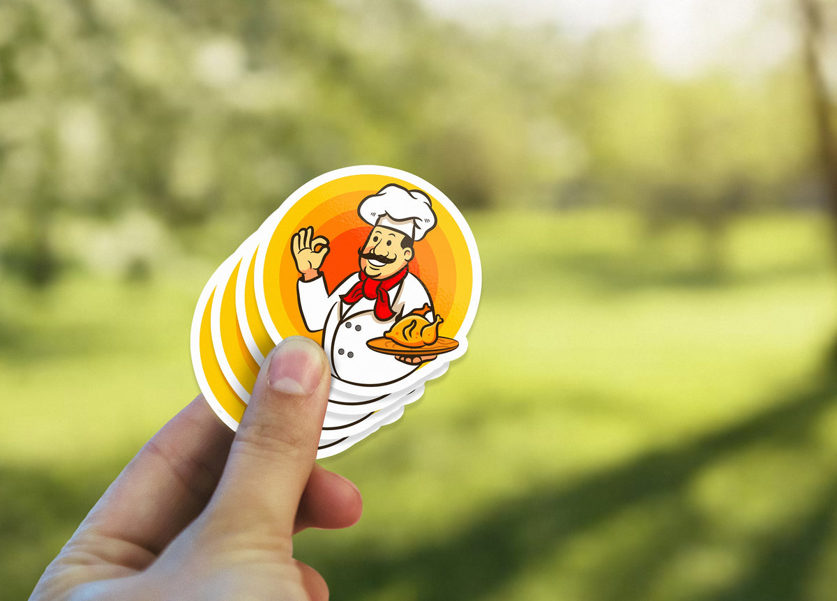 Product gallery view of Custom Round Stickers.
