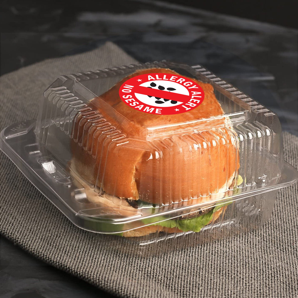 Product detail view of 24x No Sesame Allergy Alert Sticker.
