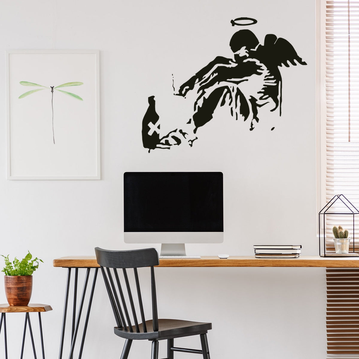 Product detail view of Artist Fallen Angel Wall Decal.