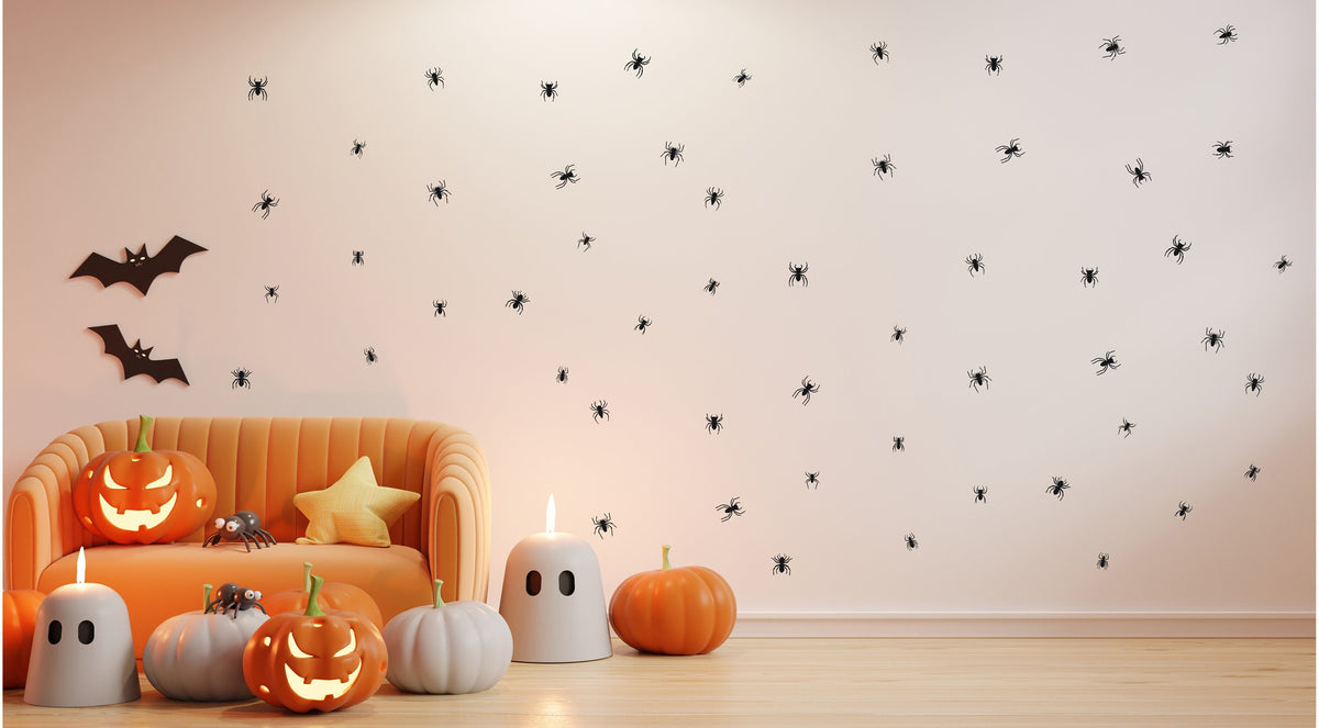 Product gallery view of Creepy Crawly Spider Wall Decals.