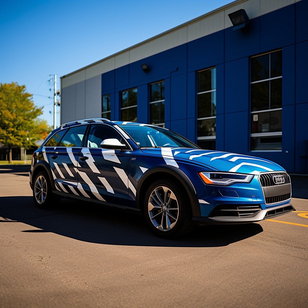 Thin-line vinyl decals shown as a stylish vehicle upgrade.