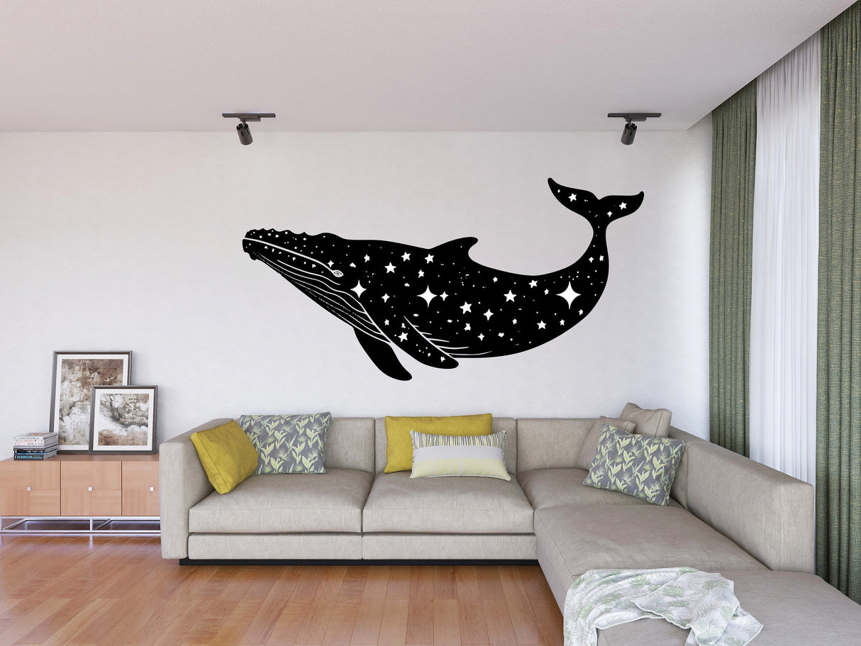 Product gallery view of Celestial Whale Wall Sticker.