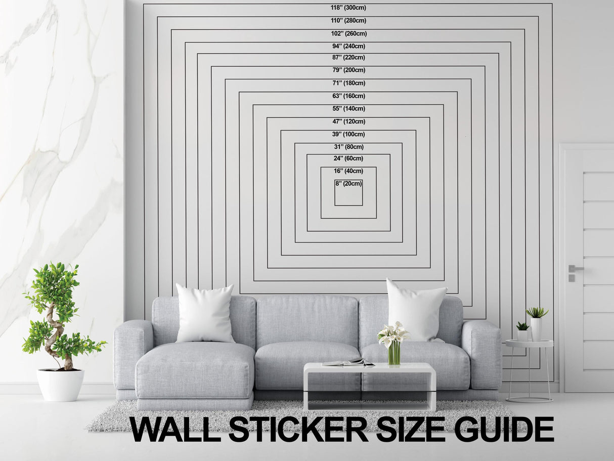 Product presentation view of Stylish Rabbit with Sunglasses Wall Decal.