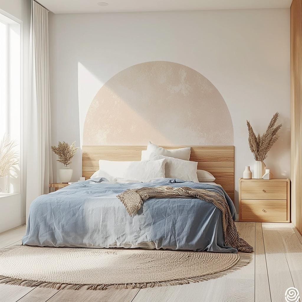 Product gallery view of Boho Headboard Decal.
