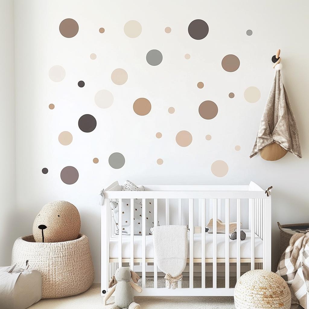 Alternate product view of 130 Piece Circle Wall Decals Set.