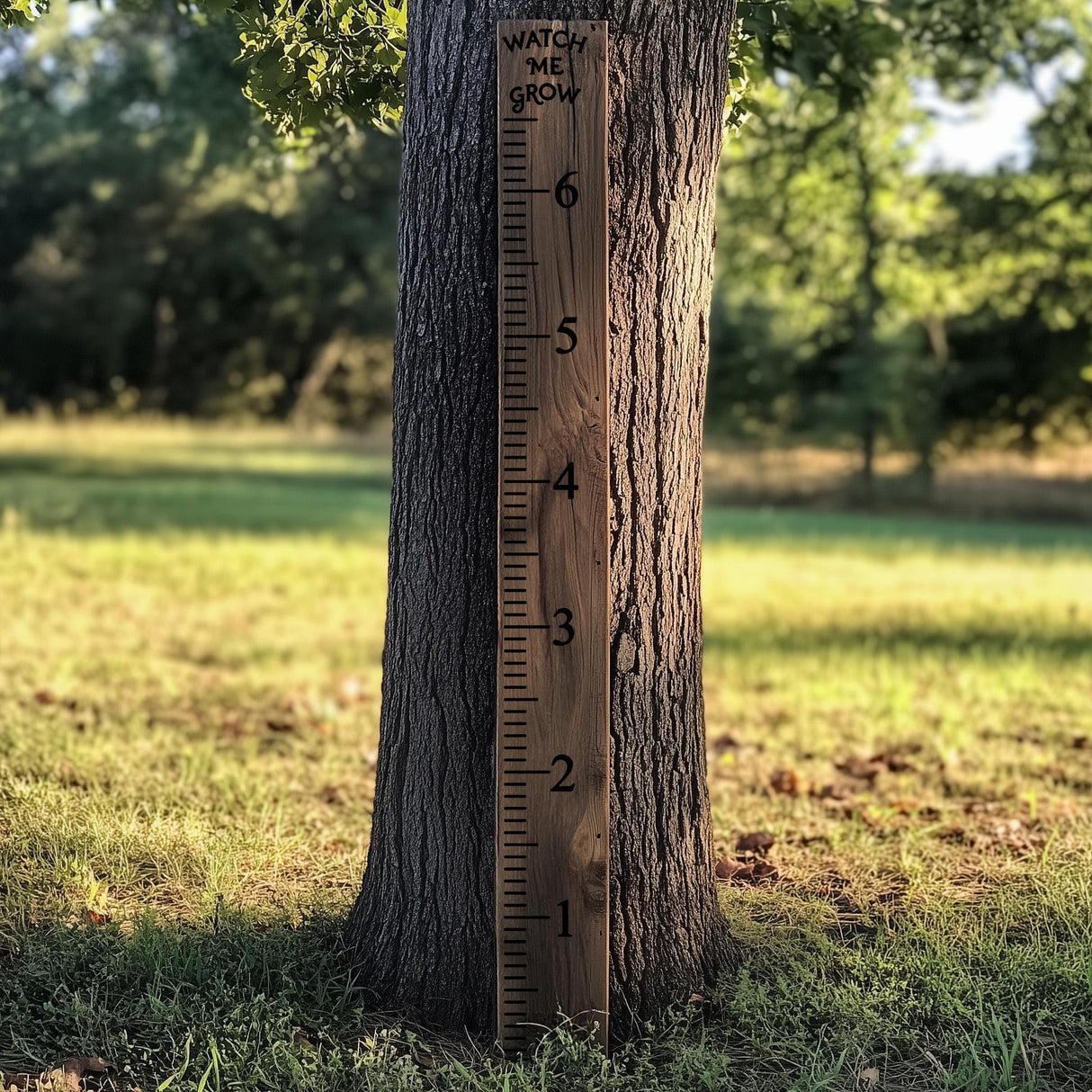 Product gallery view of Vinyl Growth Chart Decal in Feet with 27 White Arrow Stickers.