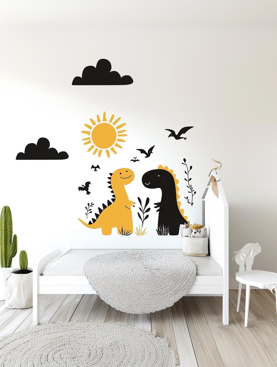 Additional product view of Dinosaur Wall Decal Set.