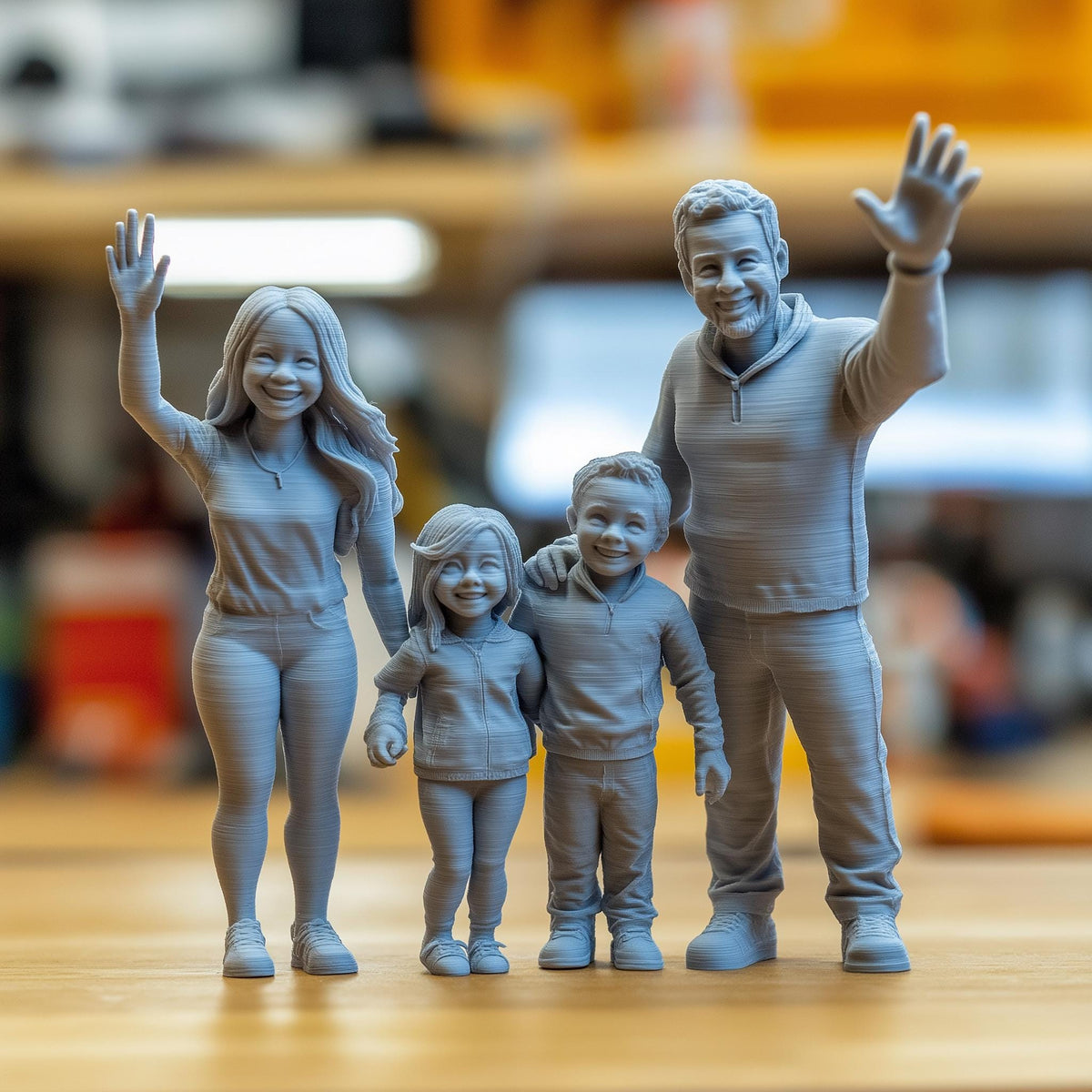 Example of a custom 3D printed display figure produced from an approved digital model.