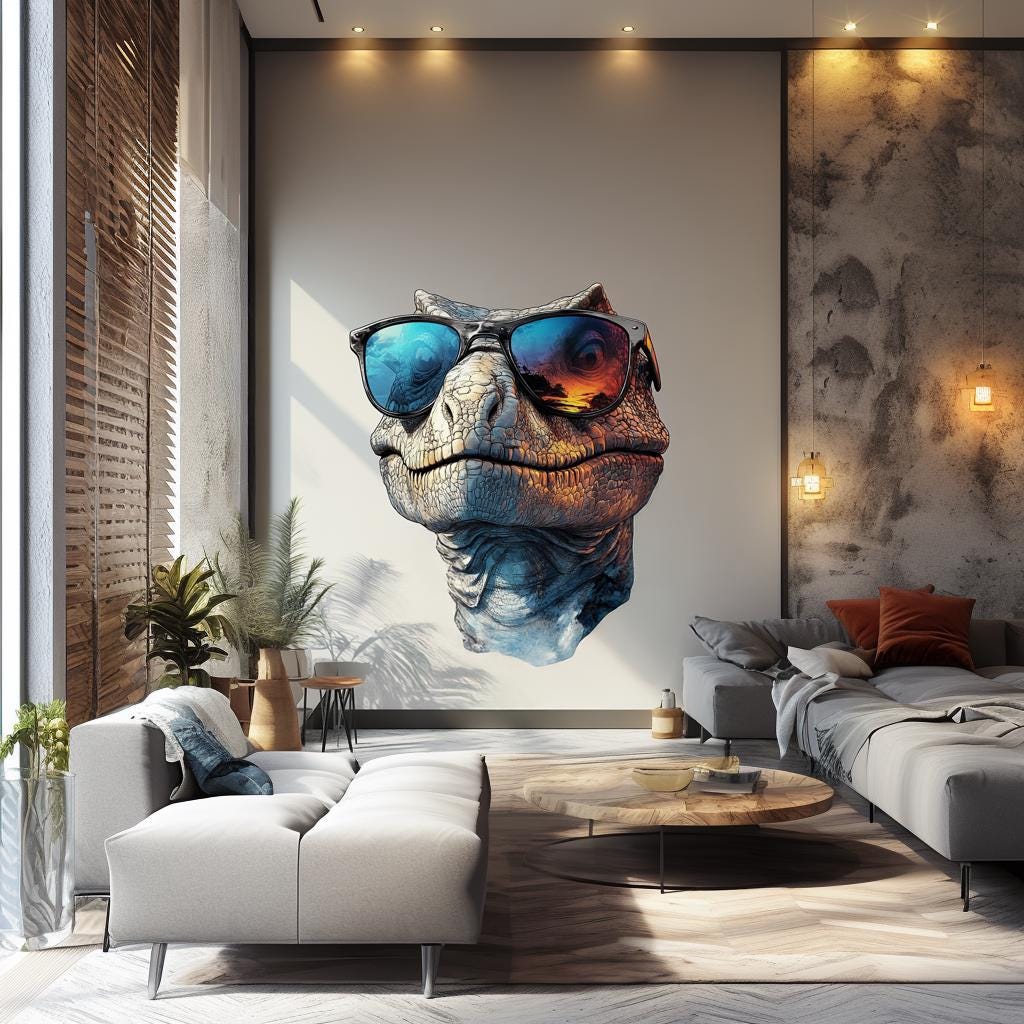 Additional product view of Cool Dinosaur Wall Decal.