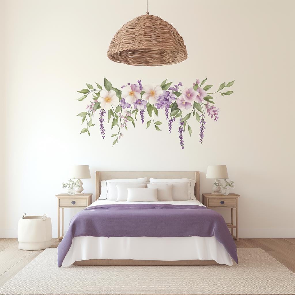 Additional product view of Floral Wall Decal.