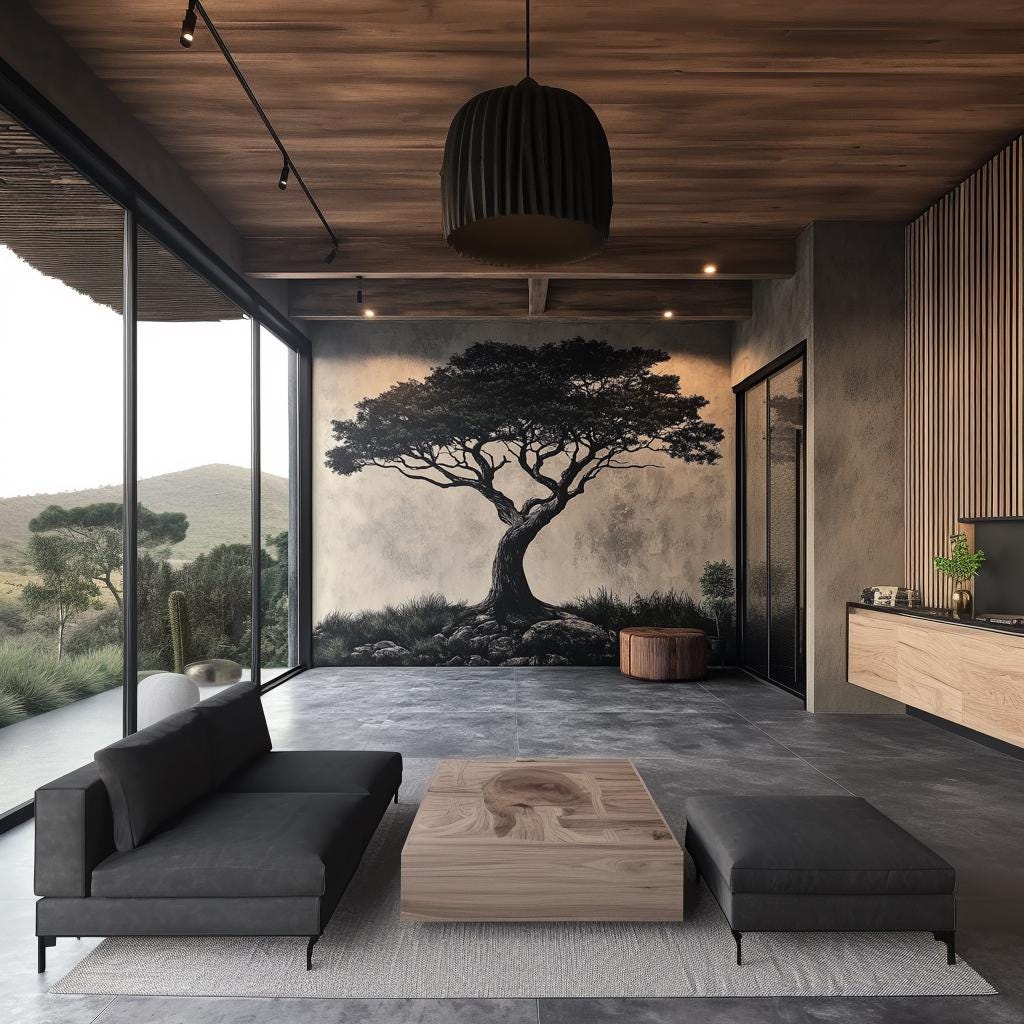 Additional product view of Large Tree Wall Decal.