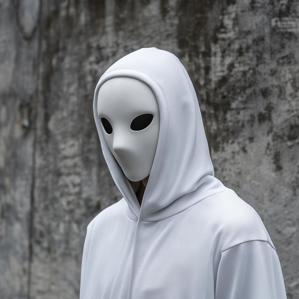 Alternate product presentation of 3D Printed Phantom Mask.