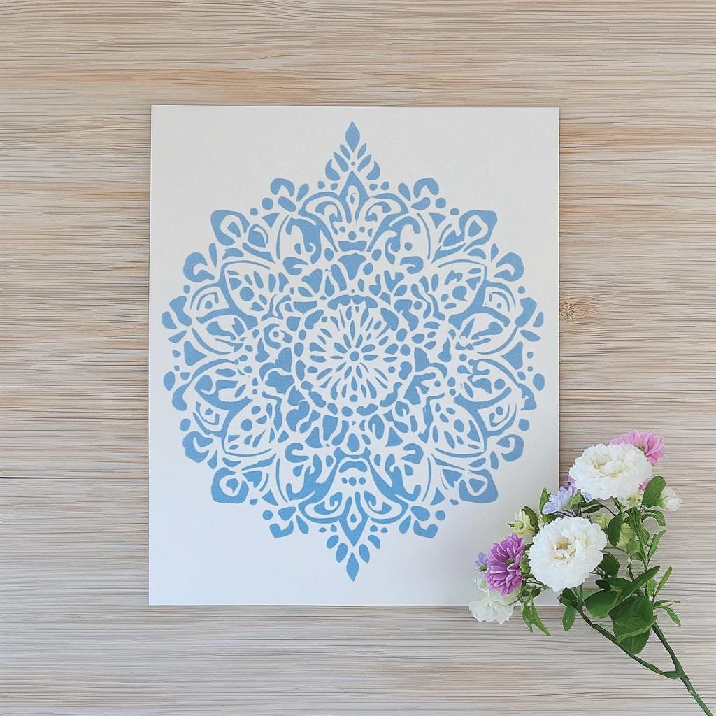 Additional product detail of 3D Printed Mandala Painting Stencil.
