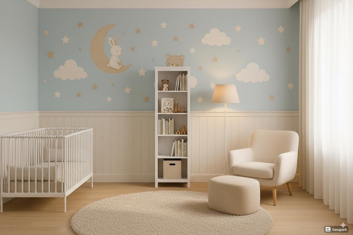 Alternate product presentation of Nursery Wall Decal Set.