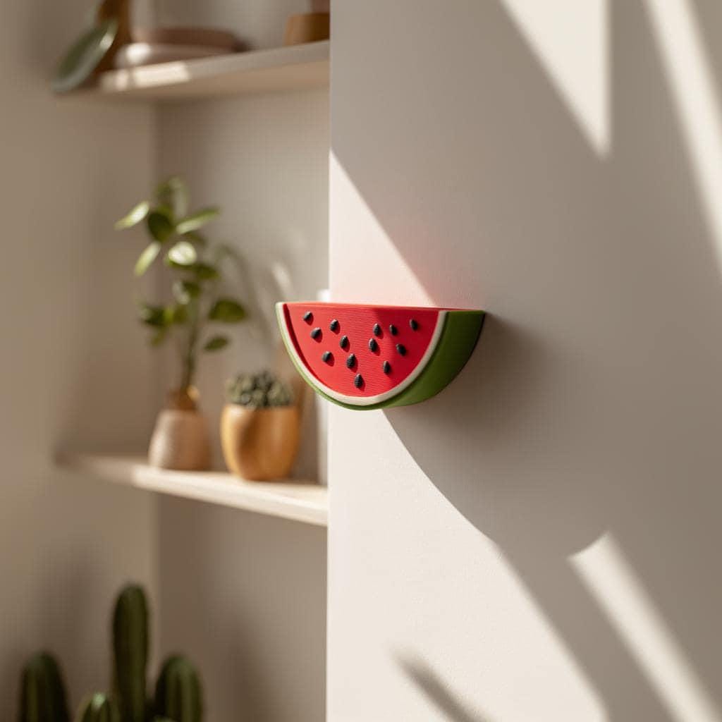 Alternate product view of 3D Printed Watermelon Wall Shelf.