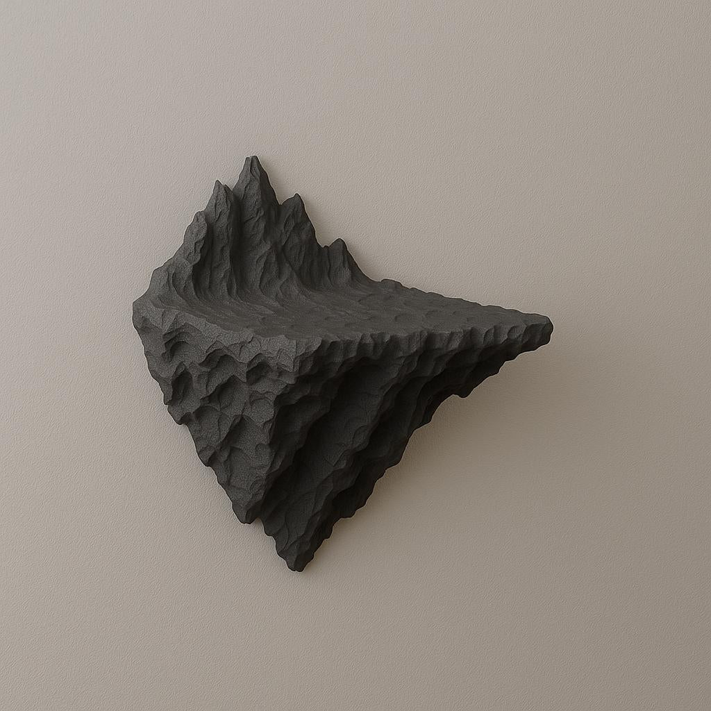 Additional product detail of 3D Printed Mountain Wall Shelf.
