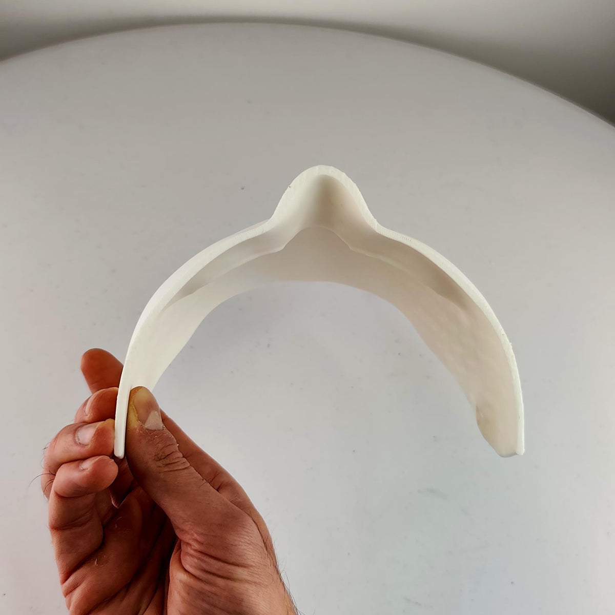 Product detail view of 3D Printed Half Face Craft Mask.