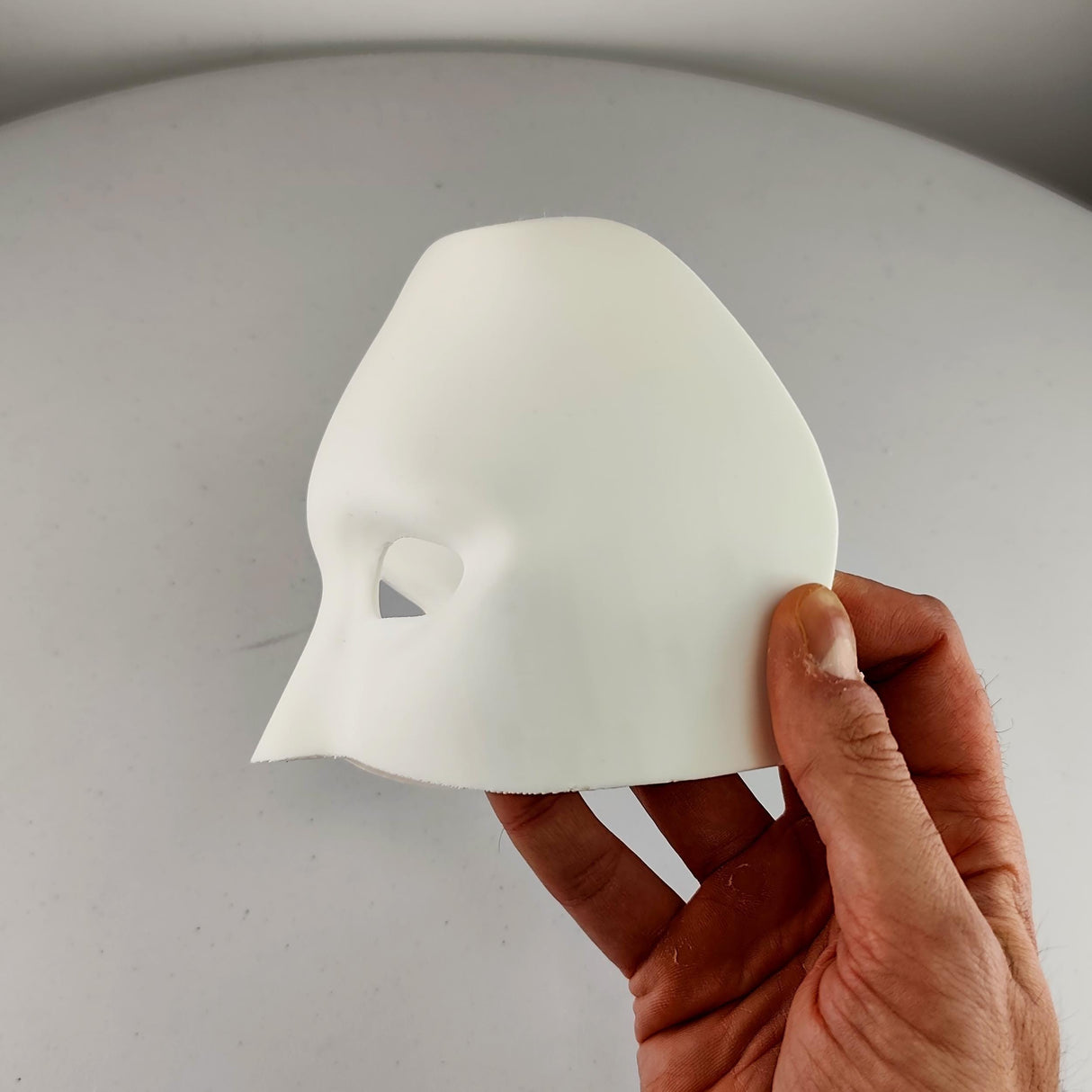 Additional product detail of 3D Printed Half Face Craft Mask.
