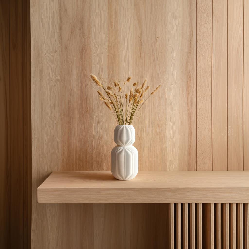 3D Printed Stacked Geometric Vase shown in the product image.