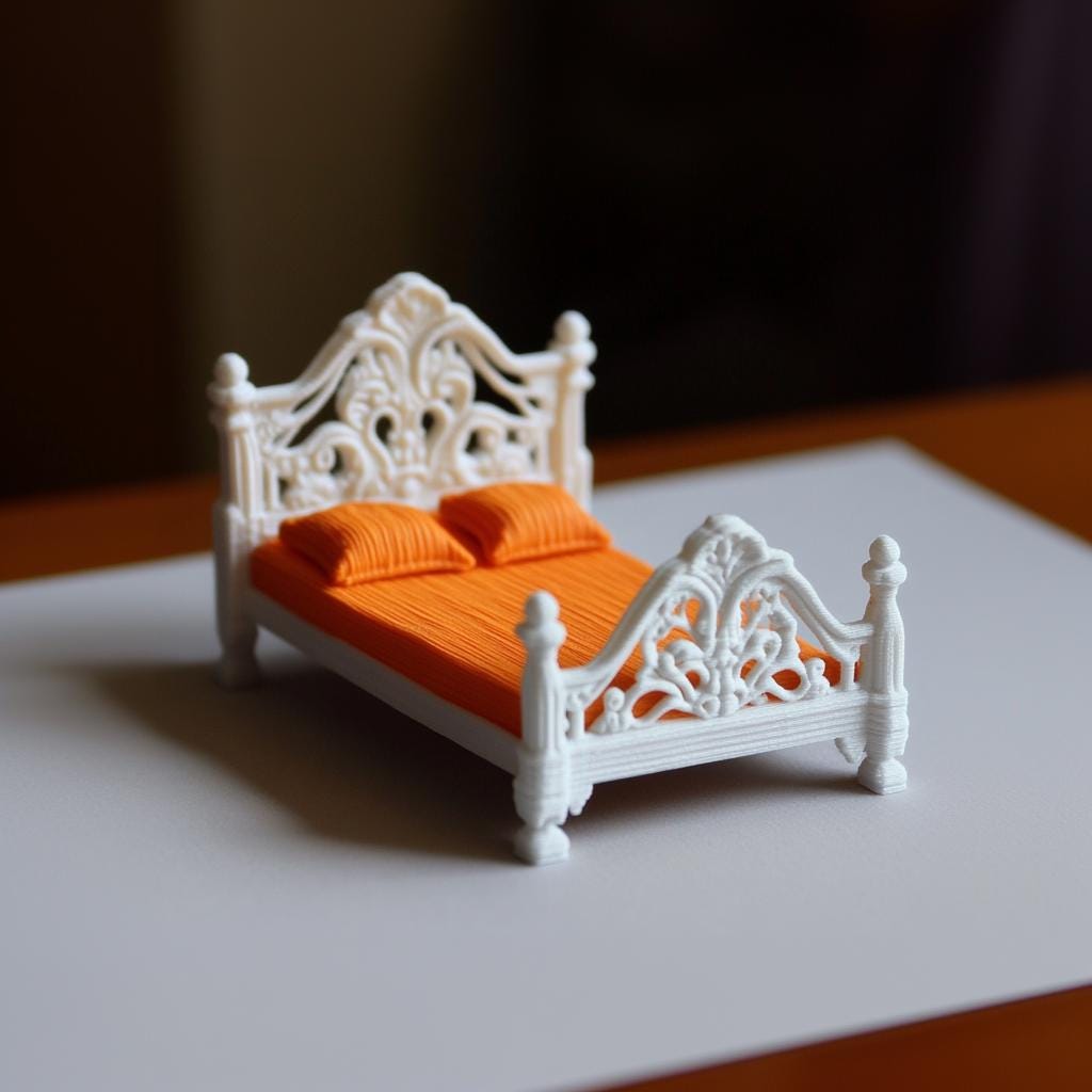 Product presentation view of Dollhouse Double Bed.