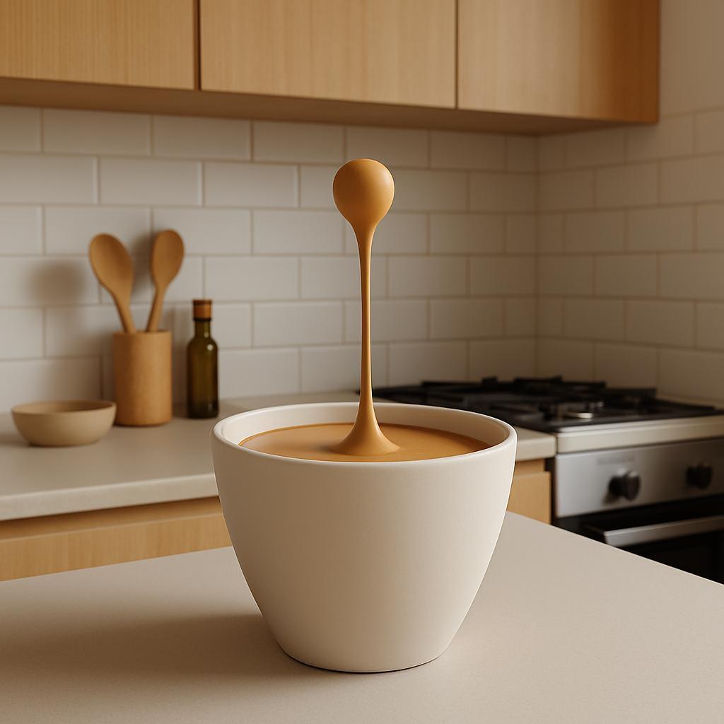 Product presentation view of 3D Printed Floating Espresso Sculpture.