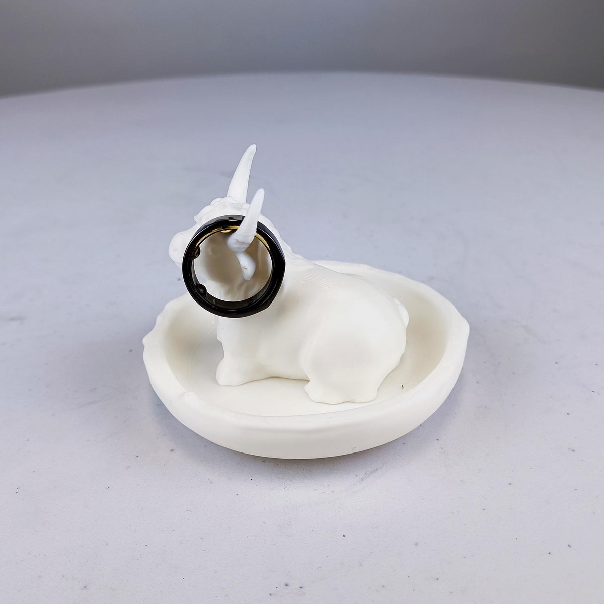Additional product detail of 3D Printed Highland Cow Jewelry Dish.