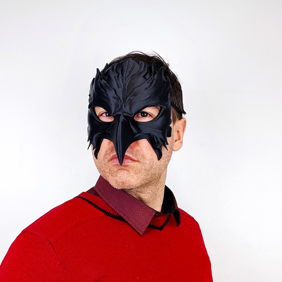 Alternate gallery view of 3D Printed Gothic Raven Beak Mask.