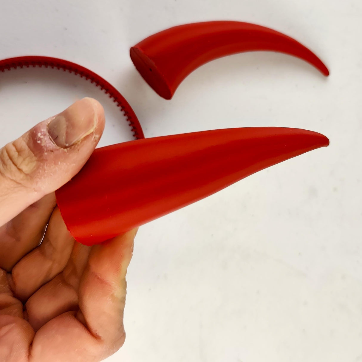 Alternate gallery view of 3D Printed Demon Horns Costume Headband.