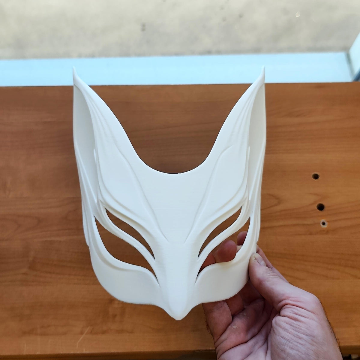 Additional product view of 3D Printed Fox Spirit Half Mask.