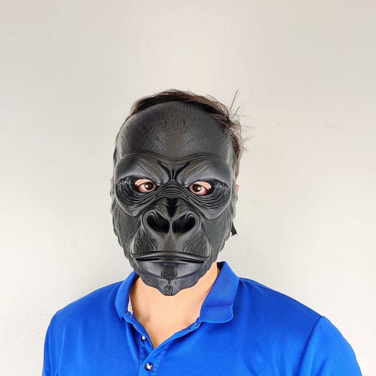 Additional product detail of 3D Printed Gorilla Mask.