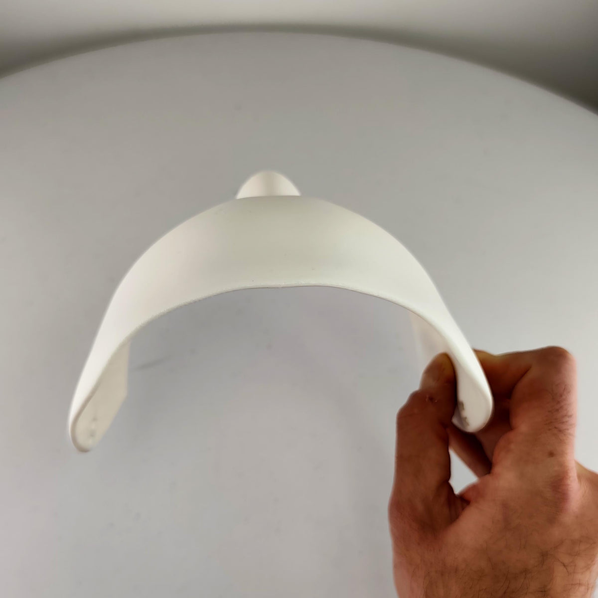 Additional product presentation of 3D Printed Half Face Craft Mask.