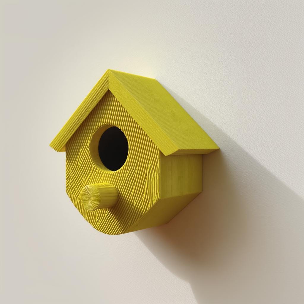 Product gallery view of 3D Printed Hidden Storage Birdhouse.