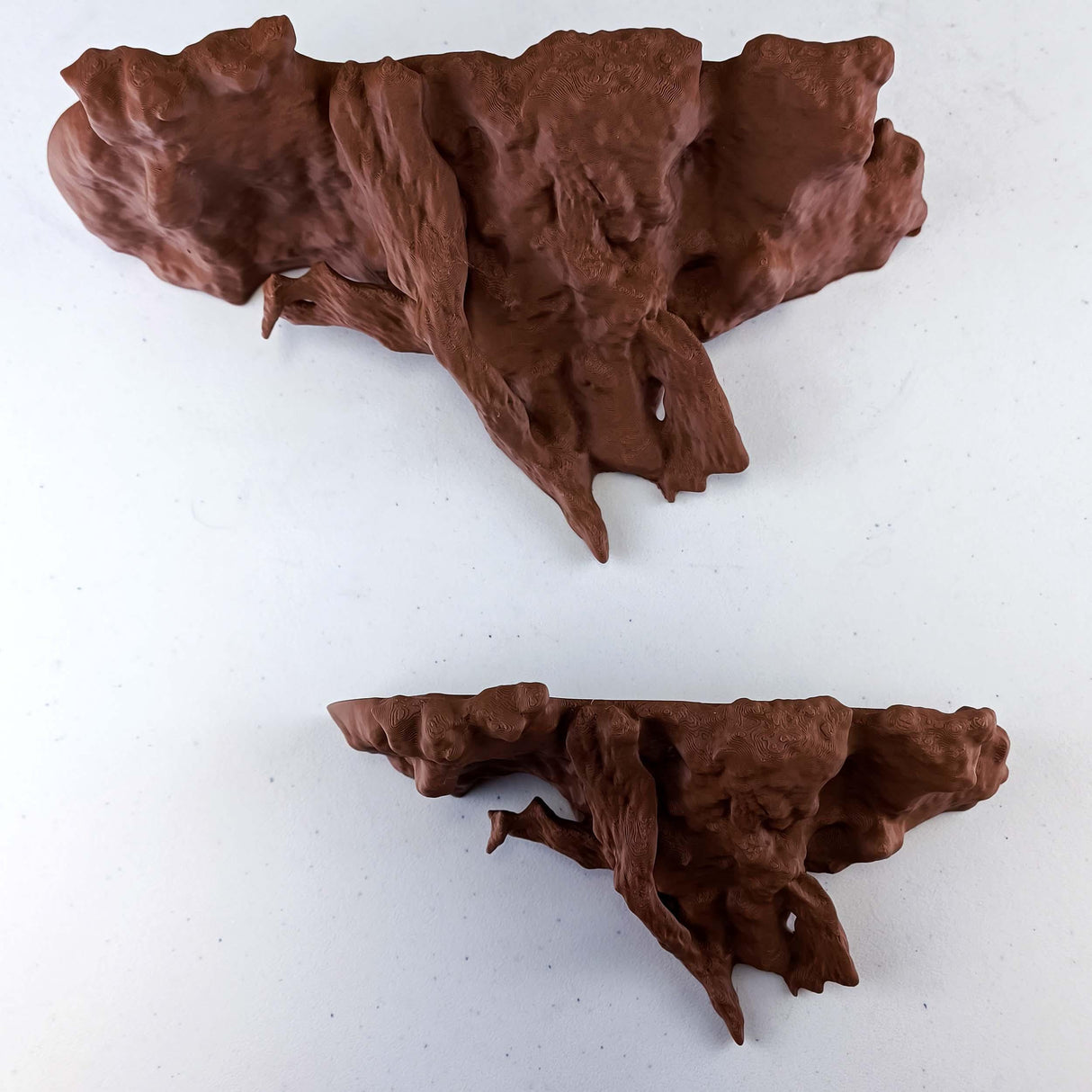Product gallery view of 3D Printed Tree Root Shelf.