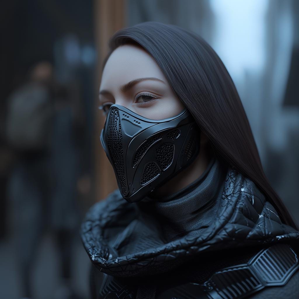 Additional product view of Custom 3D Printed Mask.