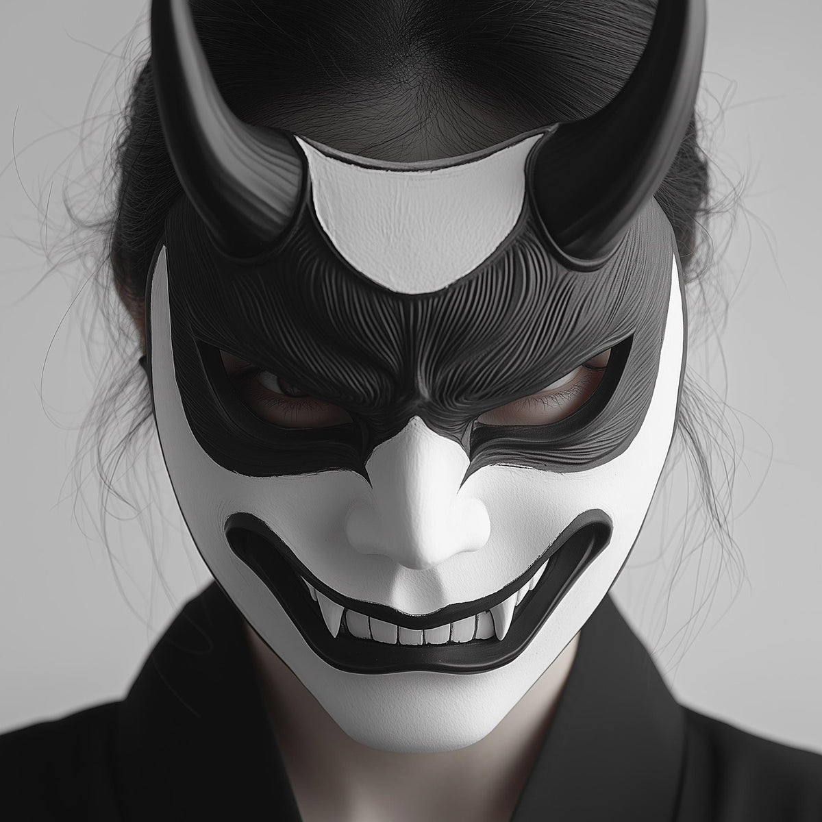 Alternate gallery view of 3D Printed Japanese Oni Samurai Mask.